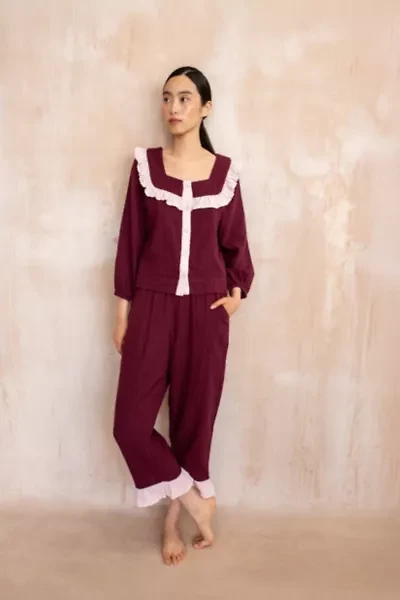 TBCo Cotton Ruffle Pajama Set