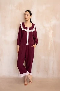 TBCo Cotton Ruffle Pajama Set