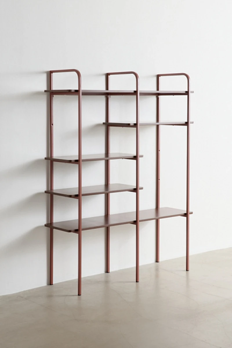 Cam Asymmetrical 5-Tier Iron Bookshelf