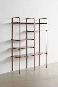 Cam Asymmetrical 5-Tier Iron Bookshelf