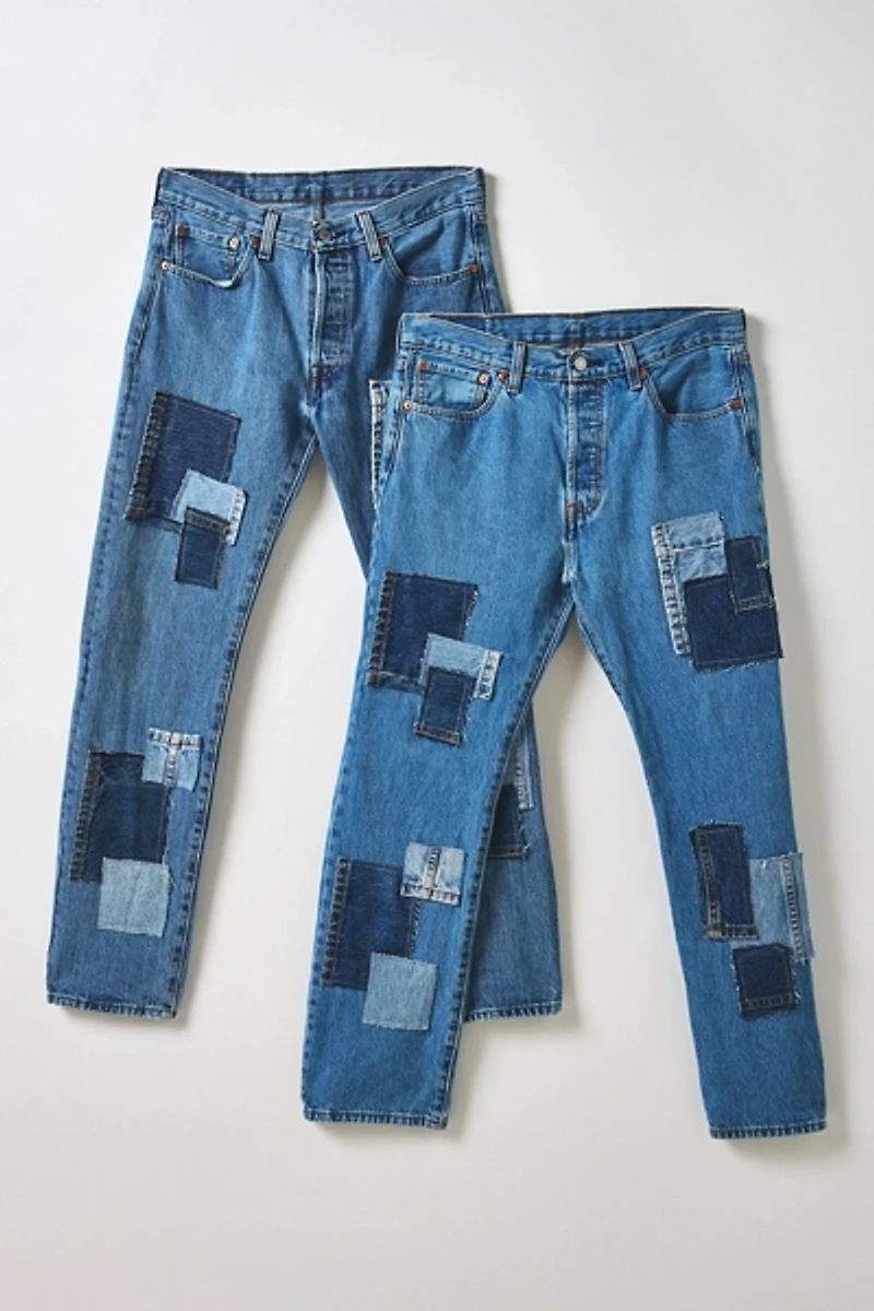 ReMADE By UO Denim Patch Straight Leg Jean