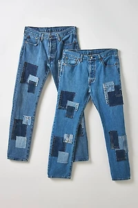 ReMADE By UO Denim Patch Straight Leg Jean