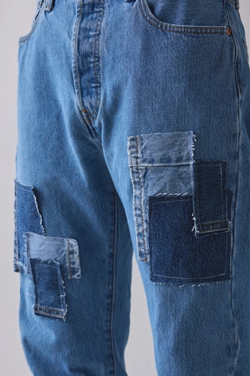 ReMADE By UO Denim Patch Straight Leg Jean