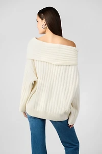 WeWoreWhat Oversized Off-The-Shoulder Sweater