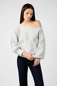 WeWoreWhat Off-The-Shoulder Balloon Sleeve Sweater