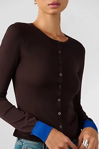 WeWoreWhat Fine Knit Cardigan