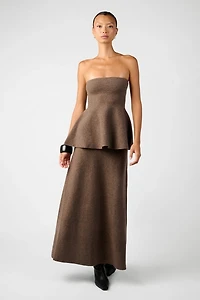 WeWoreWhat Strapless Peplum Top