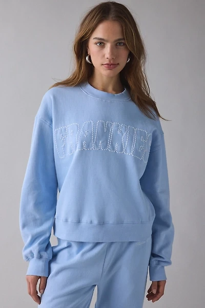 Frankies Bikinis Travel Days Morning Cotton Crewneck Pullover