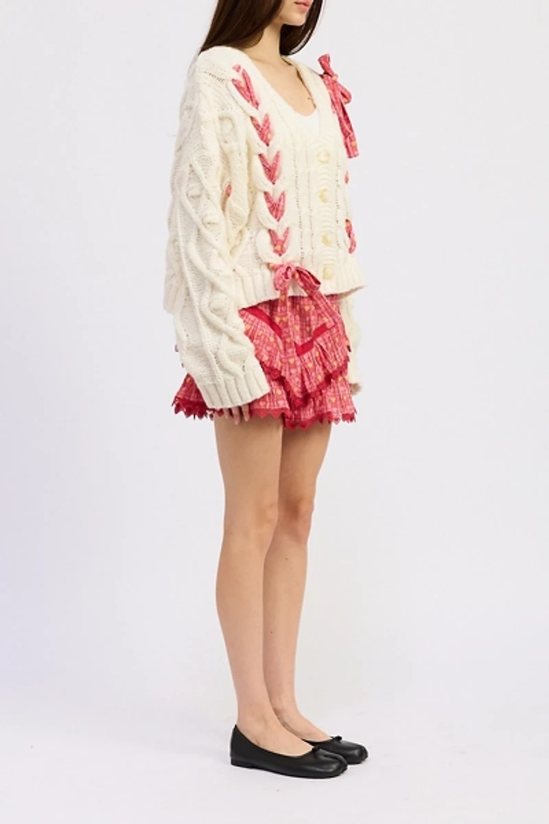 Jacquie The Label Clementine Ribbon Detail Cardigan