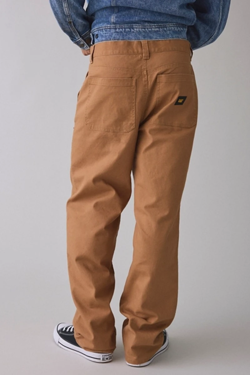 CAT Double Knee Straight Leg Canvas Pants