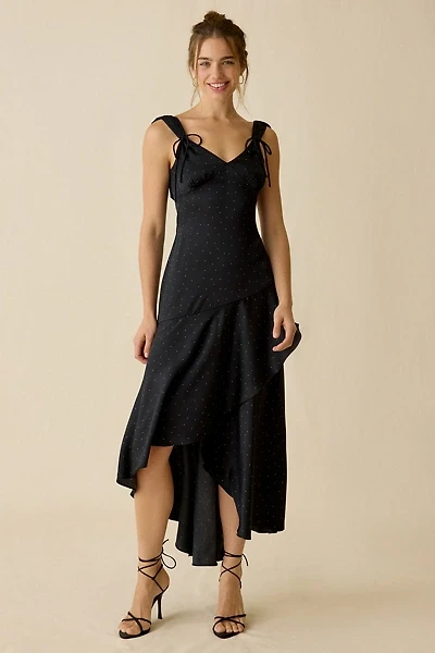 Jacquie The Label Teagan Asymmetric High-Low Maxi Dress