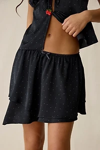 Jacquie The Label Teagan Asymmetric Tiered Mini Skirt