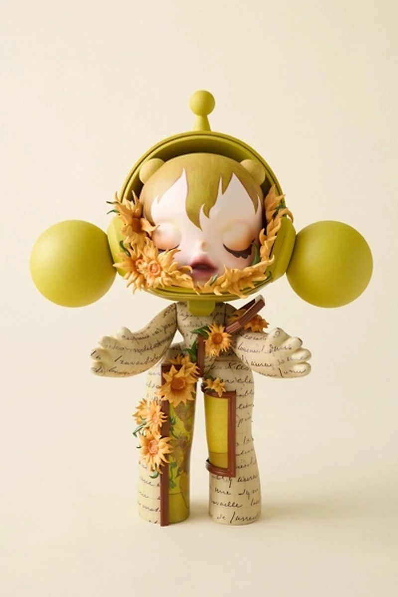 POP MART MEGA SKULLPANDA 1000% Van Gogh Museum Sunflowers Figure