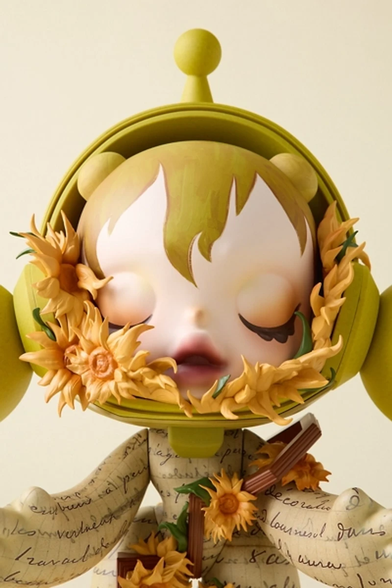 POP MART MEGA SKULLPANDA 1000% Van Gogh Museum Sunflowers Figure