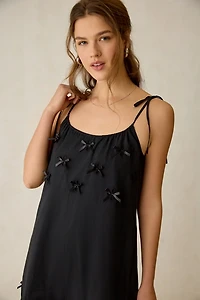 Jacquie The Label Phoenix Bow Detail Eyelet Trapeze Maxi Dress