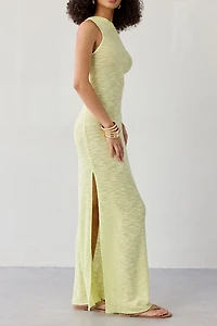 Out From Under Sunset Swit Semi-Sheer Off-Shoulder Slip Maxi Dress