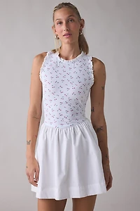 Jacquie The Label Cherrie Mixed Media Mini Dress