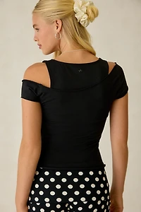 Out From Under Bec Asymmetric Cold Shoulder Tee