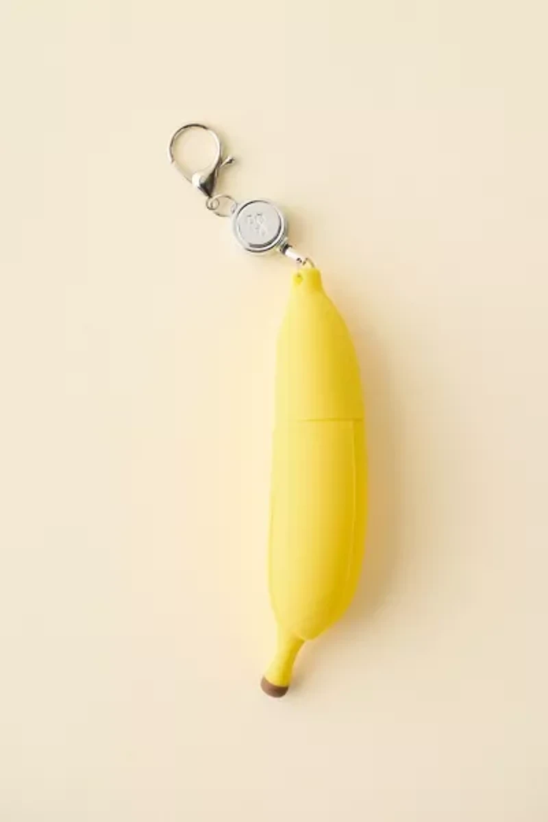 Edie Parker Retractable Banana Peel Lighter Holder Keychain