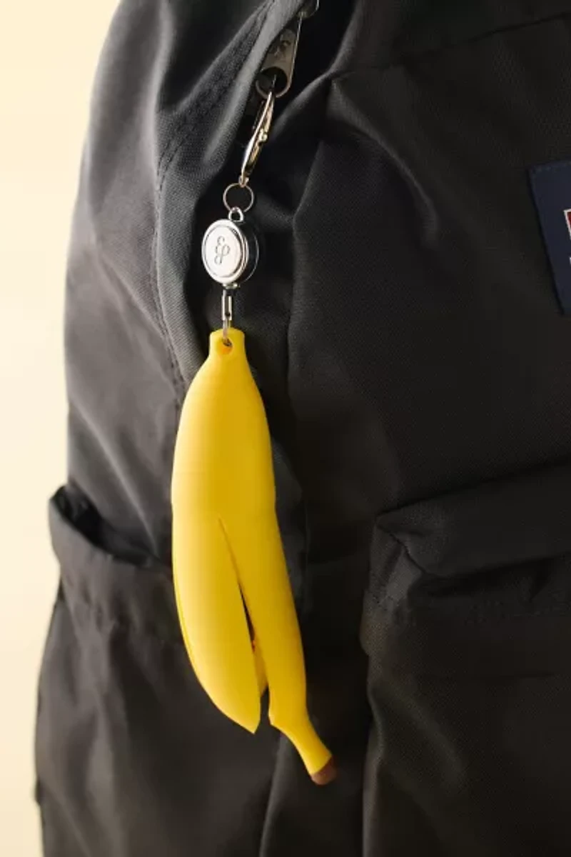 Edie Parker Retractable Banana Peel Lighter Holder Keychain