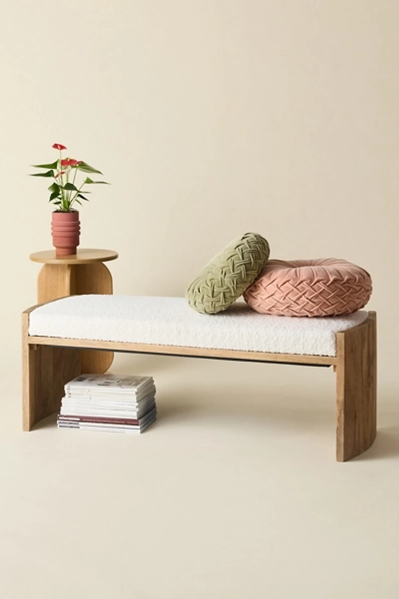 Daisy Upholstered Cushioned Bench