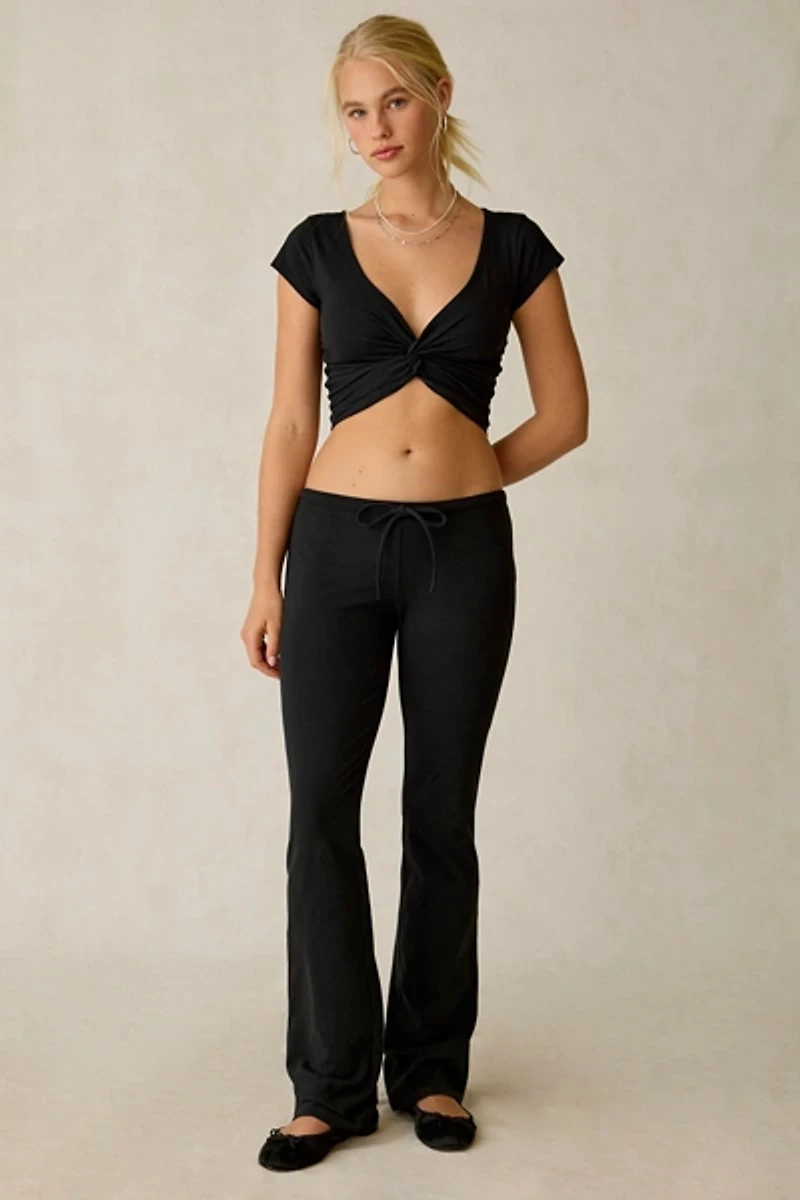 Out From Under Bec Low-Rise Slim Flare Pant