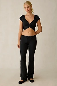Out From Under Bec Low-Rise Slim Flare Pant