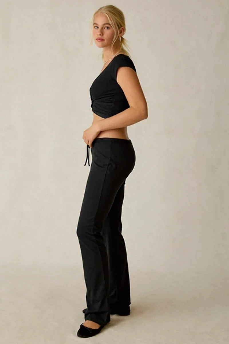 Out From Under Bec Low-Rise Slim Flare Pant