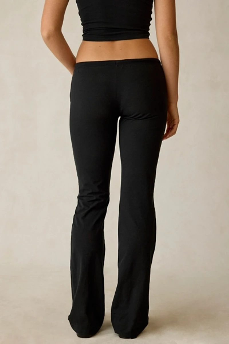 Out From Under Bec Low-Rise Slim Flare Pant