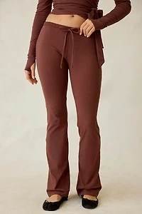 Out From Under Bec Low-Rise Slim Flare Pants