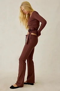 Out From Under Bec Low-Rise Slim Flare Pants