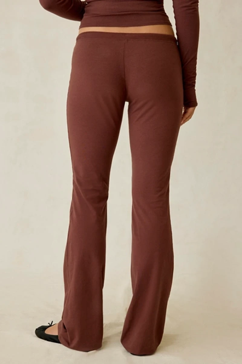 Out From Under Bec Low-Rise Slim Flare Pants