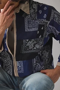 ReMADE By UO Bandana Patch Jacket