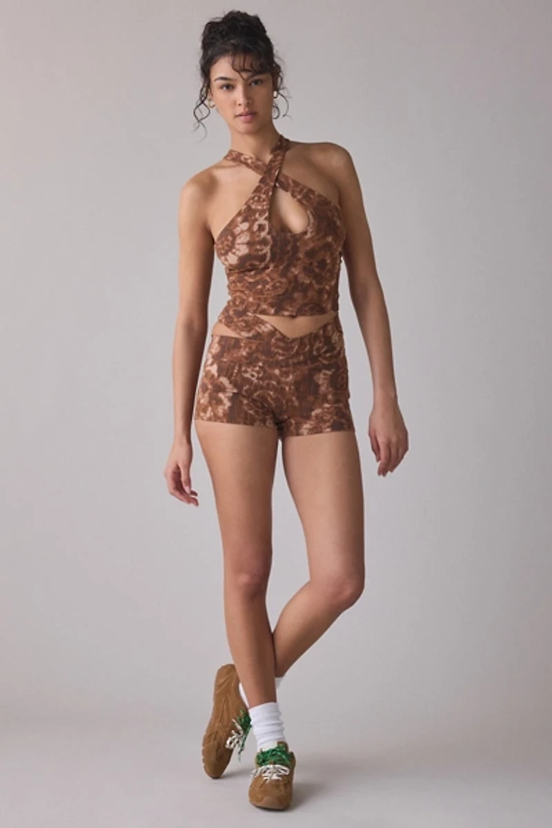 Out From Under Bec Twisted Cutout Bike Shorts