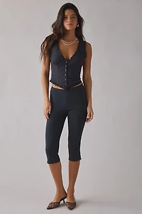 Kimchi Blue It's A Vibe Eyelet Lace Trim Corset Tank Top