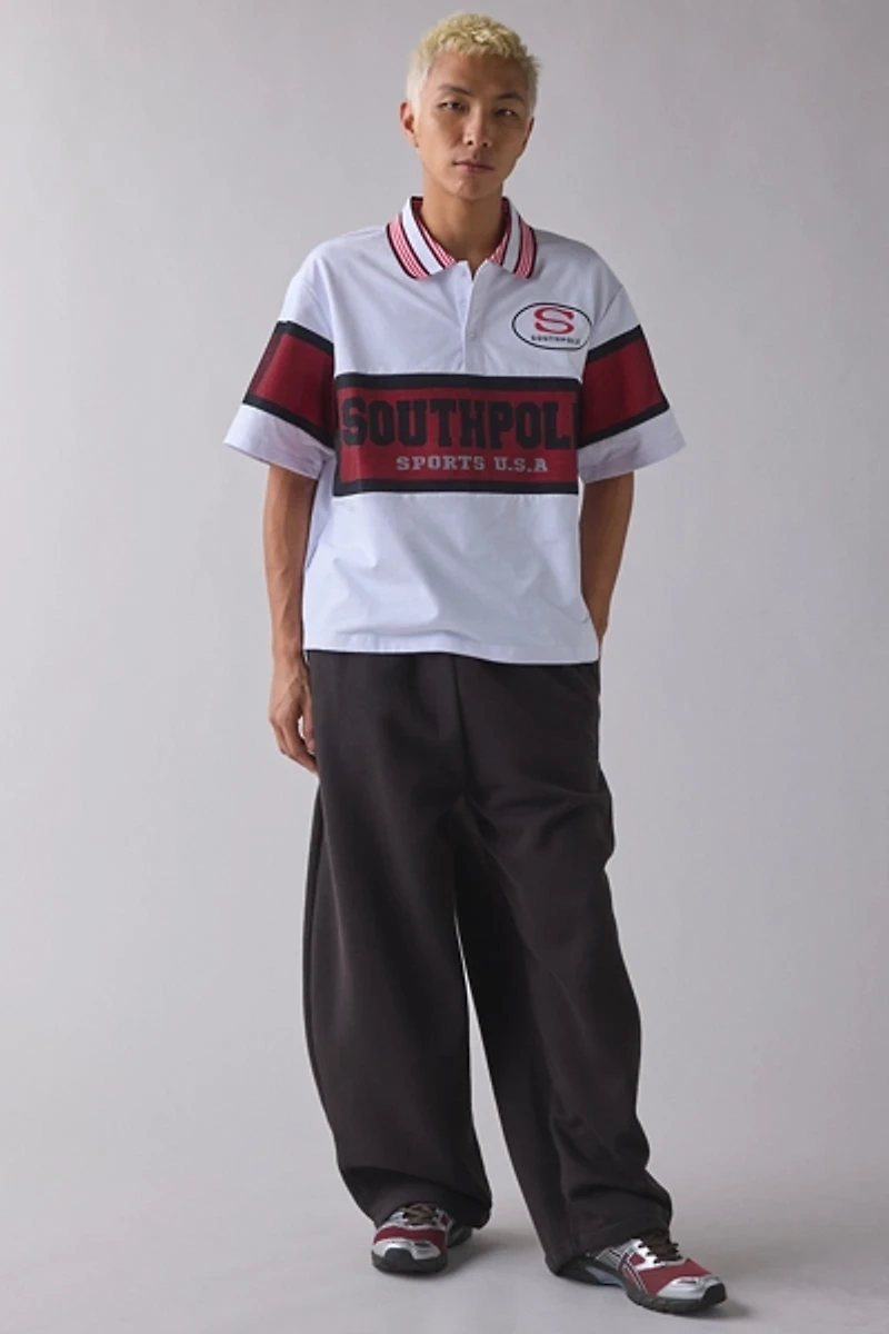 SOUTHPOLE Mesh Paneled Polo Shirt