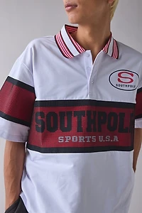 SOUTHPOLE Mesh Paneled Polo Shirt