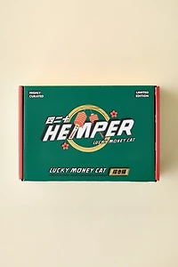 Hemper Lucky Money Cat Glass Vase