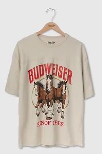 Junk Food Budweiser King of Beers Hockey Tee
