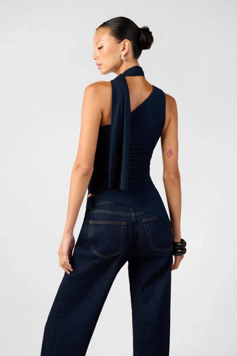 WeWoreWhat One Shoulder Draped Top