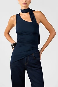 WeWoreWhat One Shoulder Draped Top