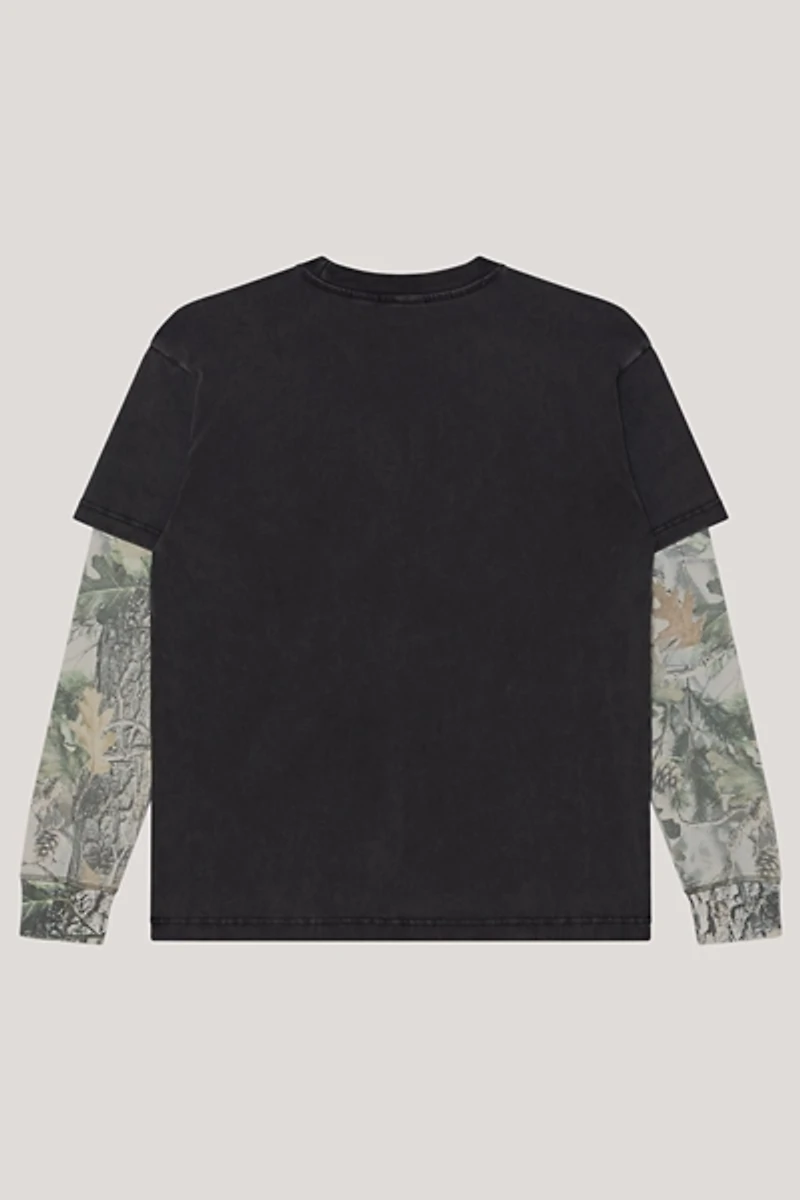 OBEY Camo Double Layer Long Sleeve Tee