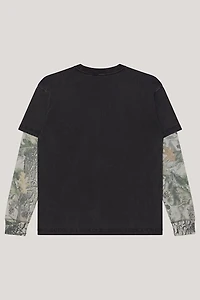 OBEY Camo Double Layer Long Sleeve Tee