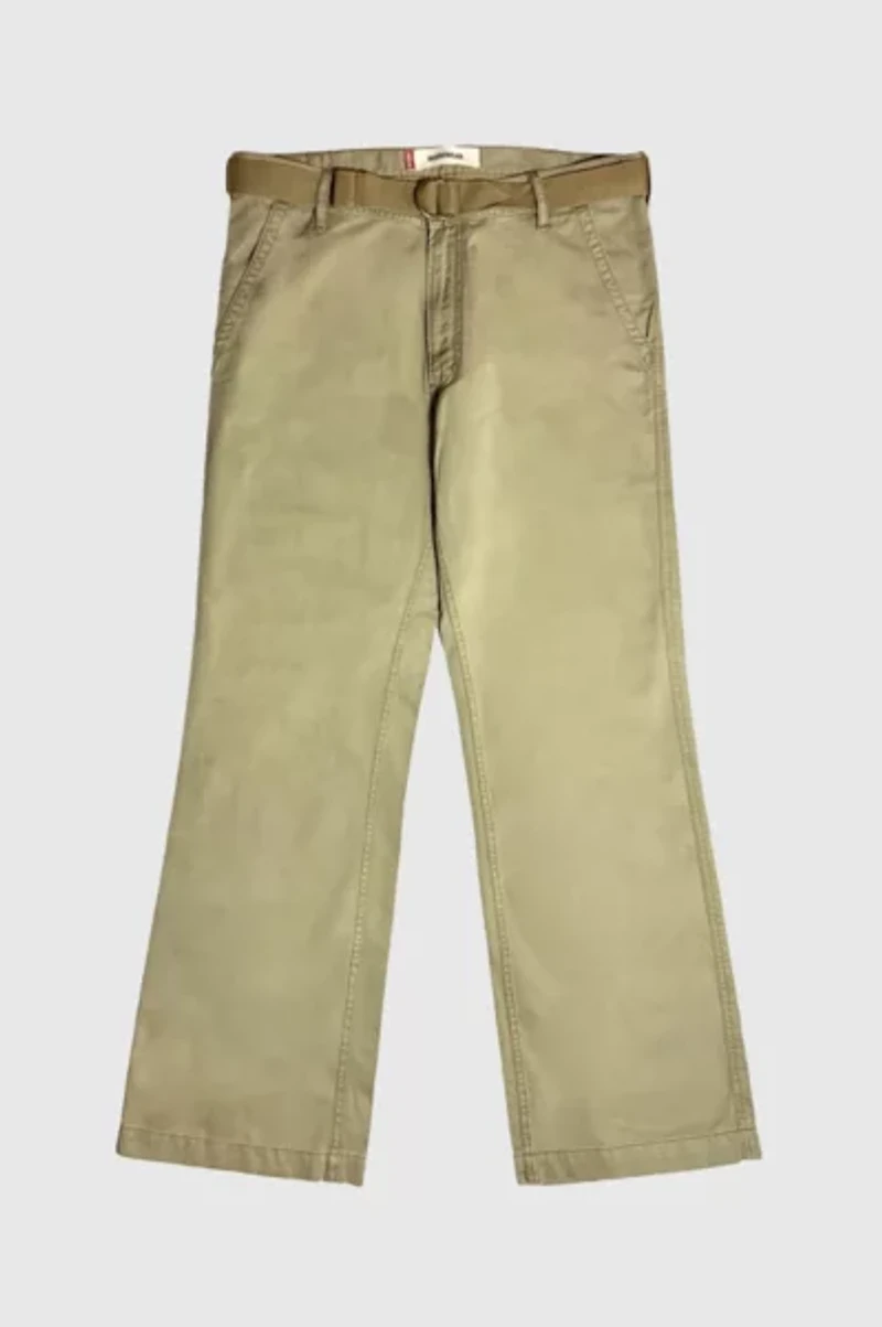 Vintage 1990's Levi’s® Workwear "baggy Bootcut" Belted Pants