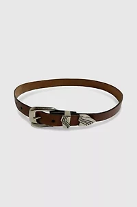 Vintage 1980's Western Custom Hand Made Hardware Leather Belt