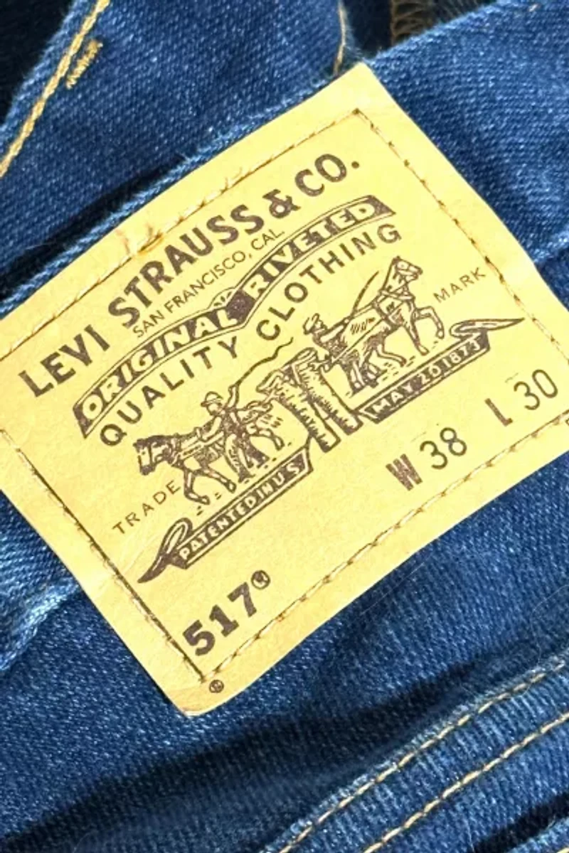Vintage 1990's Levi’s® 517 Tag Dark Bootcut Western Denim Jeans