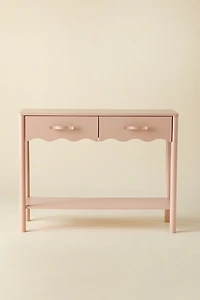 Daya Scallop Entryway Storage Console Table