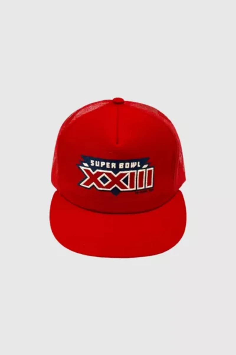 Vintage 1980's Superbowl Xxiii Foam & Mesh Trucker Hat
