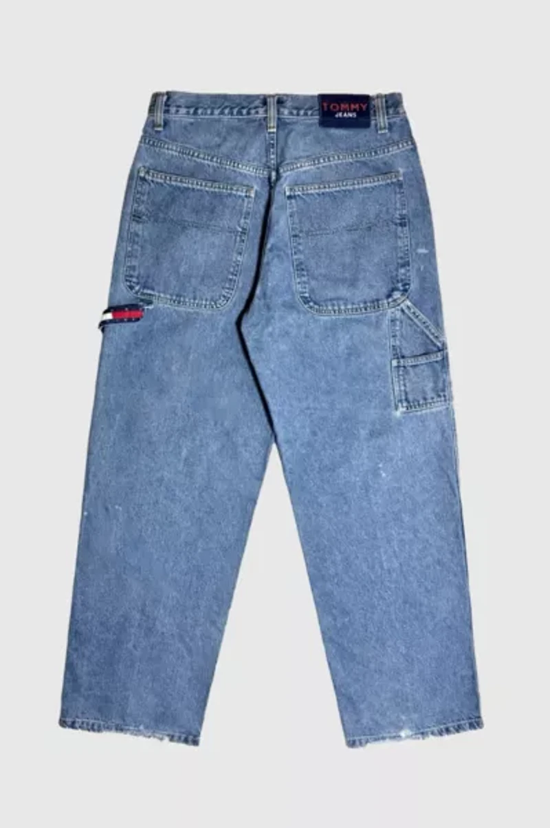 Vintage 1990's Tommy Hilfiger Light Baggy Carpenter Denim Jeans