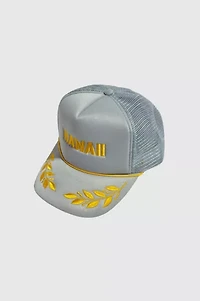Vintage 1970's Hawaii Souvenir Laurel Trucker Hat